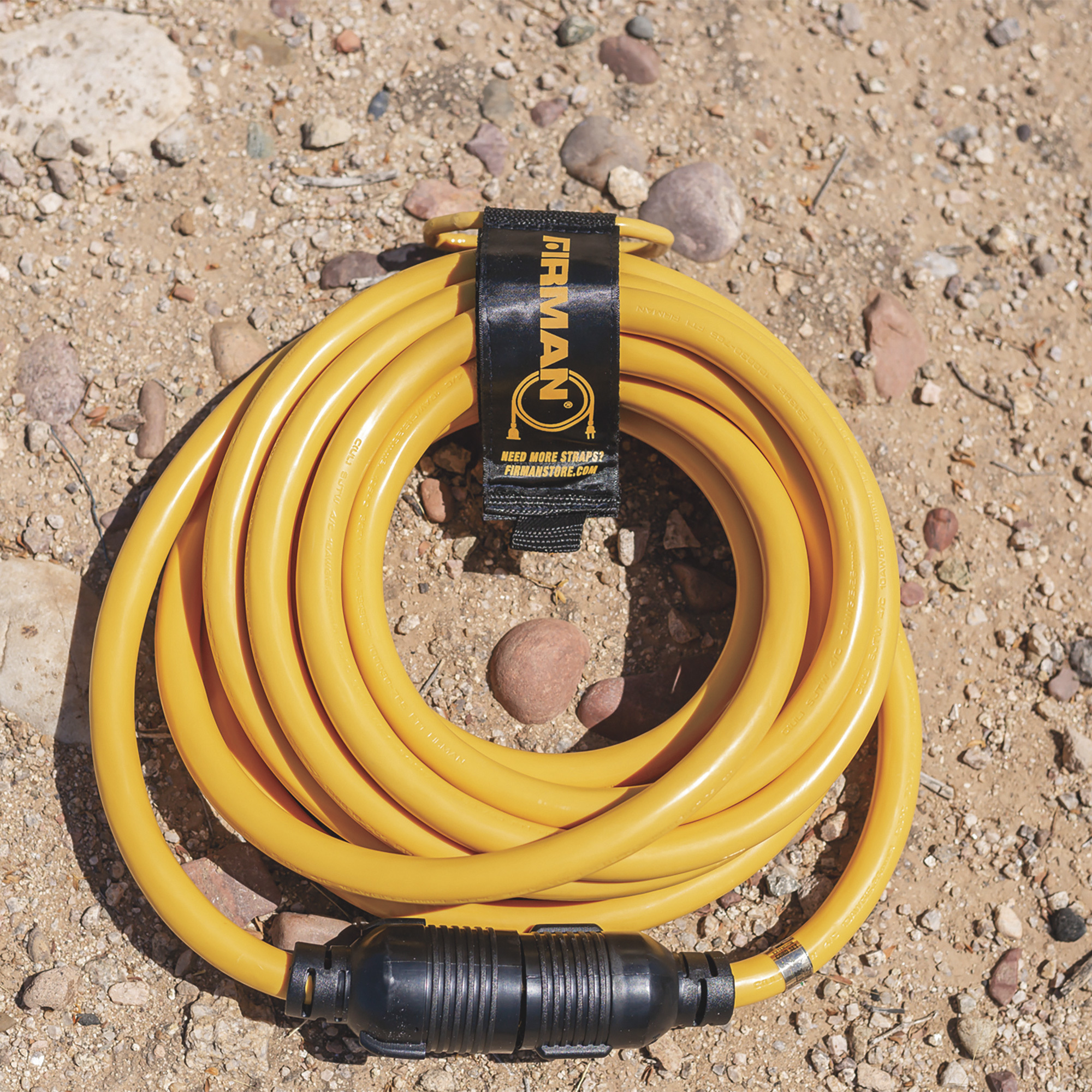 Firman Generator Power Cord with Storage Wrap,30 Amps, 10-Ga., 7500 Watts, 25ft.L, Model# 1130
